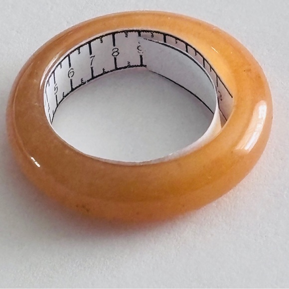 Stone Band Rings Lot of 7 Turquoise Agate Resin Stackable - Picture 16 of 16